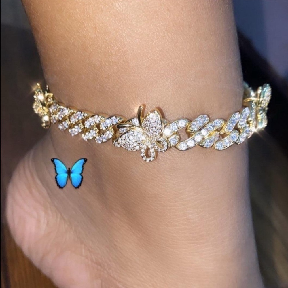 Gold Cuban anklet